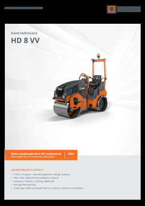 Compattatori stradali vibranti tandem Hamm HD 8 VV