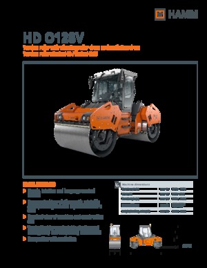 Compattatori stradali vibranti tandem Hamm HD O128V