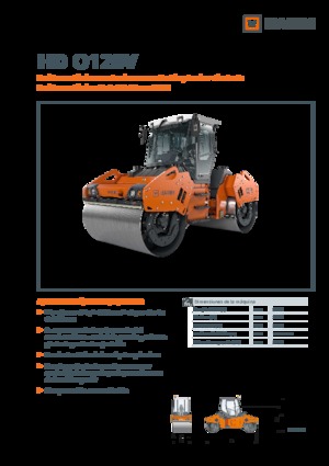 Compattatori stradali vibranti tandem Hamm HD O128V