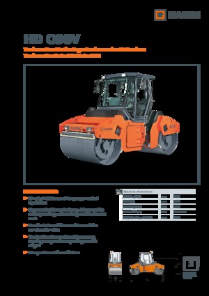 Compattatori stradali vibranti tandem Hamm HD O90V