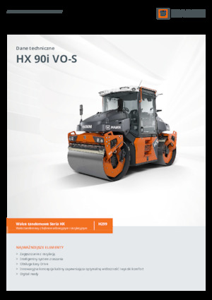 Compattatori stradali vibranti tandem Hamm HX 90i VO-S