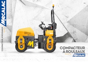 Compattatori stradali vibranti tandem Mecalac MBR71
