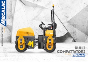 Compattatori stradali vibranti tandem Mecalac MBR71