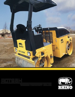 Compattatori stradali vibranti tandem RHINO RCT25H