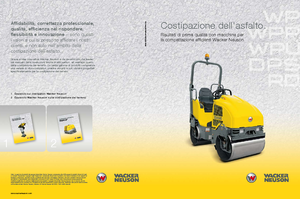 Compattatori stradali vibranti tandem Wacker RD 16-90