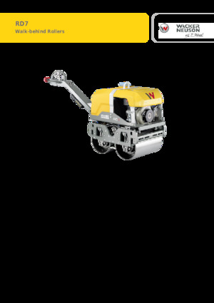 Compattatori stradali vibranti tandem Wacker Neuson RD7Af HRC