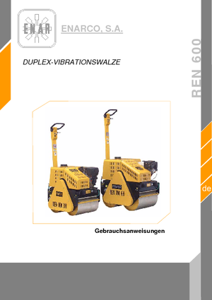 Compattatori stradali vibranti tandem Enar REN 600 DH
