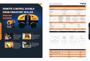 Compattatori stradali vibranti tandem Shantui SRD016W 
