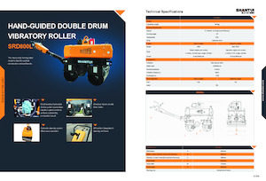 Compattatori stradali vibranti tandem Shantui SRD800L 