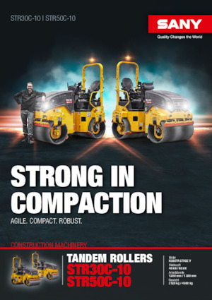Compattatori stradali vibranti tandem Sany STR30C-10