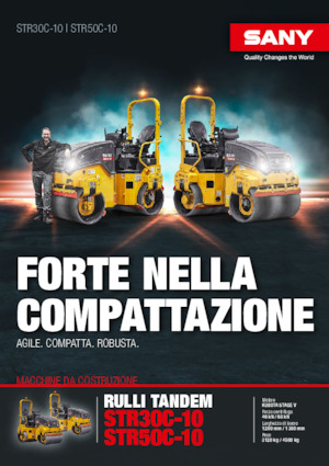 Compattatori stradali vibranti tandem Sany STR30C-10
