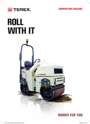 Compattatori stradali vibranti tandem Terex TV 900