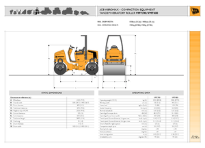 Compattatori stradali vibranti tandem JCB-Vibromax VMT 400