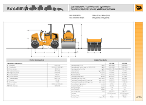 Compattatori stradali vibranti tandem JCB-Vibromax VMT 400 K