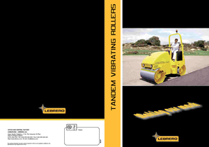 Compattatori stradali vibranti tandem Lebrero VTA 202-100
