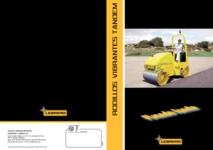 Compattatori stradali vibranti tandem Lebrero VTA 202-100