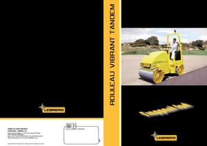 Compattatori stradali vibranti tandem Lebrero VTA 202-100