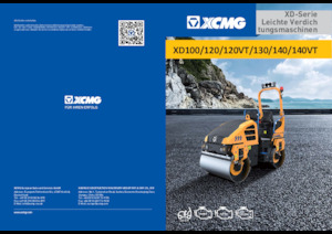 Compattatori stradali vibranti tandem XCMG XD120