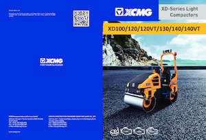 Compattatori stradali vibranti tandem XCMG XD120