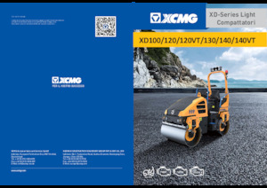 Compattatori stradali vibranti tandem XCMG XD120