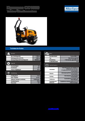 Compattatori stradali vibranti tandem Dynapac CC 1000 