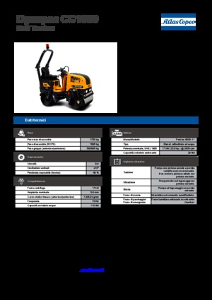 Compattatori stradali vibranti tandem Dynapac CC 1000