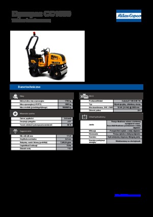 Compattatori stradali vibranti tandem Dynapac CC 1000