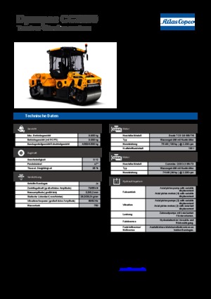 Compattatori stradali vibranti tandem Dynapac CC 3300
