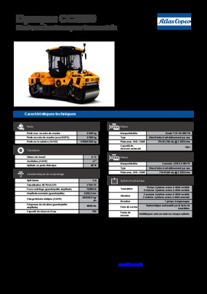 Compattatori stradali vibranti tandem Dynapac CC 3300