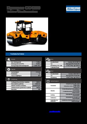 Compattatori stradali vibranti tandem Dynapac CC 4200