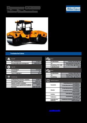 Compattatori stradali vibranti tandem Dynapac CC 5200