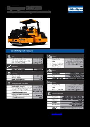 Compattatori stradali vibranti tandem Dynapac CC 7200