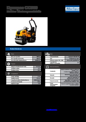 Compattatori stradali vibranti tandem Dynapac CC 900