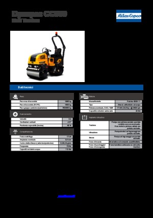 Compattatori stradali vibranti tandem Dynapac CC 900