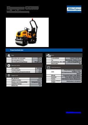 Compattatori stradali vibranti tandem Dynapac CC 900