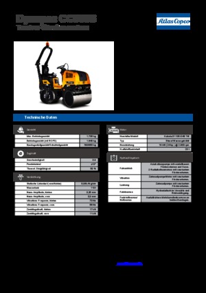 Compattatori stradali vibranti tandem Dynapac CC 900 S
