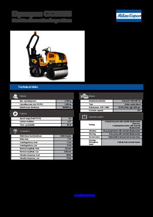 Compattatori stradali vibranti tandem Dynapac CC 900 S 