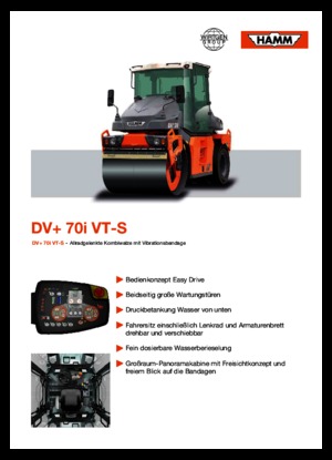 Compattatori stradali vibranti combinati Hamm DV+ 70i VT-S