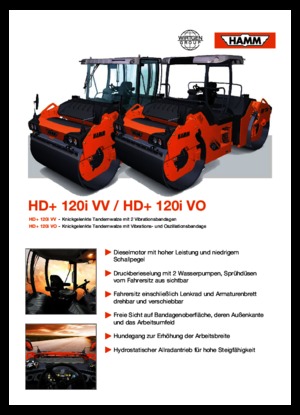 Compattatori stradali vibranti tandem Hamm HD+ 120 VV