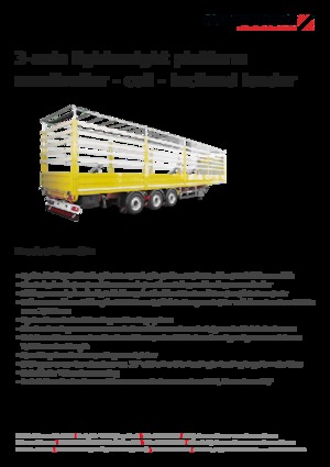 Semirimorchio piattaforma telone Schwarzmüller 3-axle lightweight platform semitrailer - coil - inclined loader