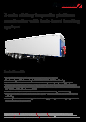 Semirimorchio piattaforma telone Schwarzmüller 3-axle sliding tarpaulin platform semitrailer - combined transport