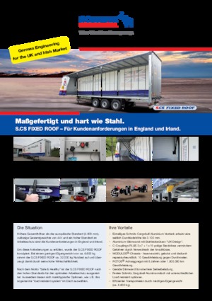 Semirimorchio piattaforma telone Schmitz Cargobull S.CS FIXED ROOF