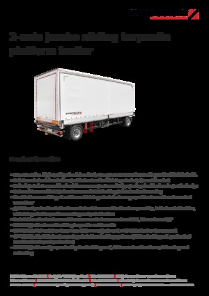 Rimorchi con piattaforma per teloni Schwarzmüller 2-axle jumbo sliding tarpaulin platform trailer