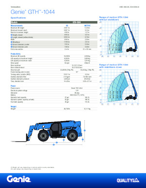 Sollevatori Telescopici Fissi Genie GTH-1044