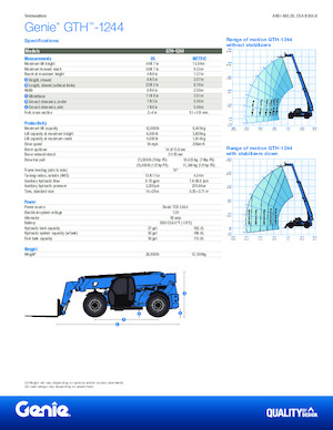 Sollevatori Telescopici Fissi Genie GTH-1244
