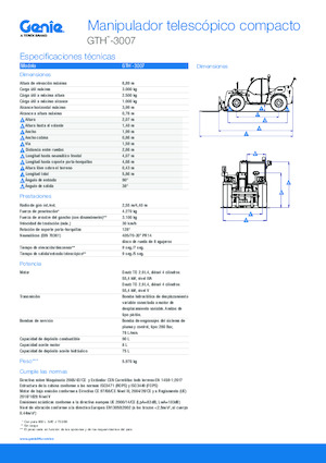 Sollevatori Telescopici Fissi Genie GTH-3007