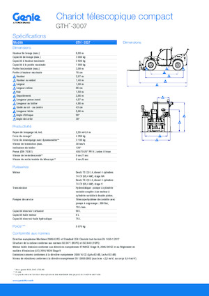 Sollevatori Telescopici Fissi Genie GTH-3007