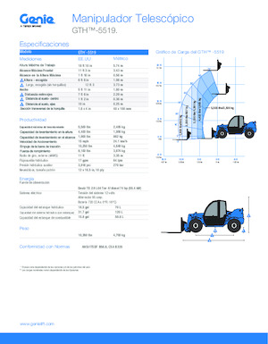 Sollevatori Telescopici Fissi Genie GTH-5519 