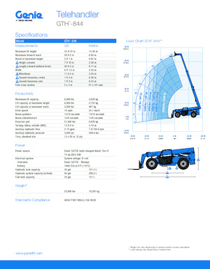 Sollevatori Telescopici Fissi Genie GTH-844 