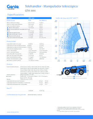 Sollevatori Telescopici Fissi Genie GTH-844 
